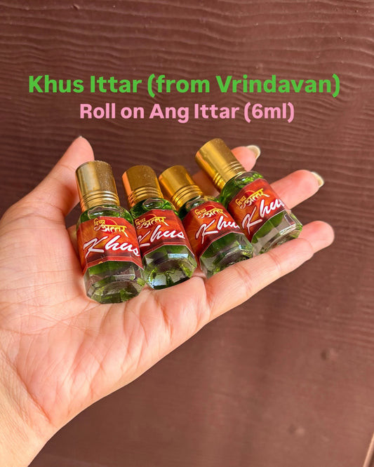 KHUS Ittar Roll-on (Ang Ittar) (from Vrindavan) 6ml