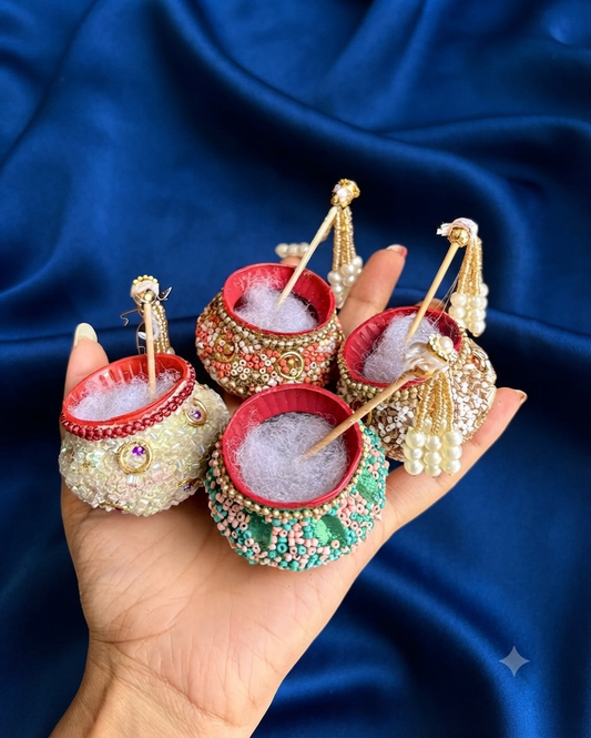 Maakhan Matki (Glittery Beaded) Janmashtami Special 💛
